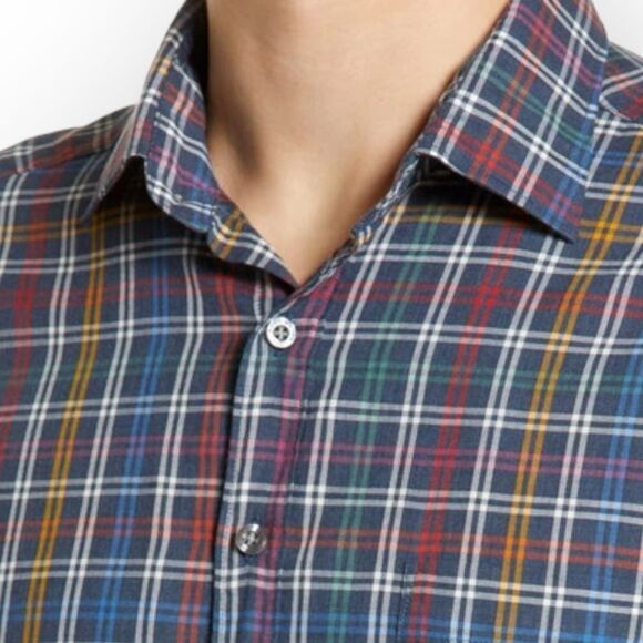 Rodd & Gunn Men’s NWT Hilderthorpe Long Sleeve in Chambray‎ Treeline Ridge XXL - Picture 5 of 11